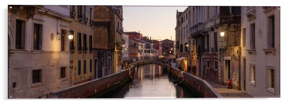 Venezia Venice Canal Italy Acrylic by Sonny Ryse