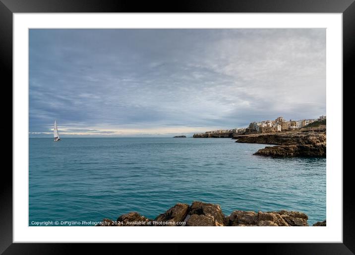 Sailing to Polignano Framed Mounted Print by DiFigiano Photography