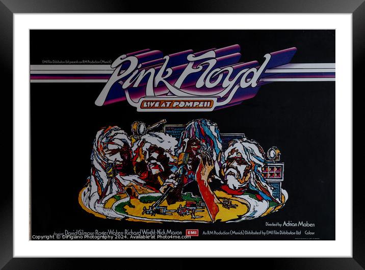 Pink Floyd Live at Pompeii  Framed Mounted Print by DiFigiano Photography