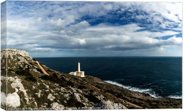 Punta Palascia Lighthouse Canvas Print by DiFigiano Photography