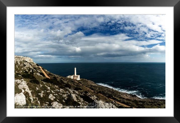 Punta Palascia Lighthouse Framed Mounted Print by DiFigiano Photography