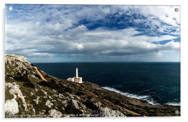 Punta Palascia Lighthouse Acrylic by DiFigiano Photography