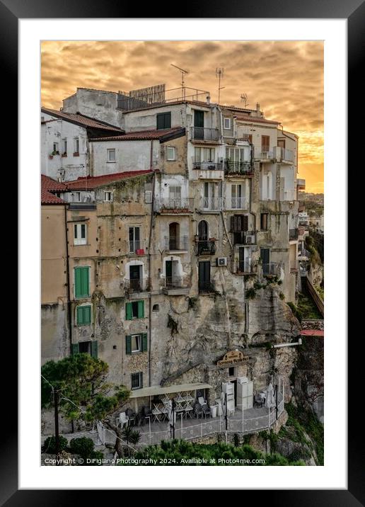 Tropea Old Town Framed Mounted Print by DiFigiano Photography