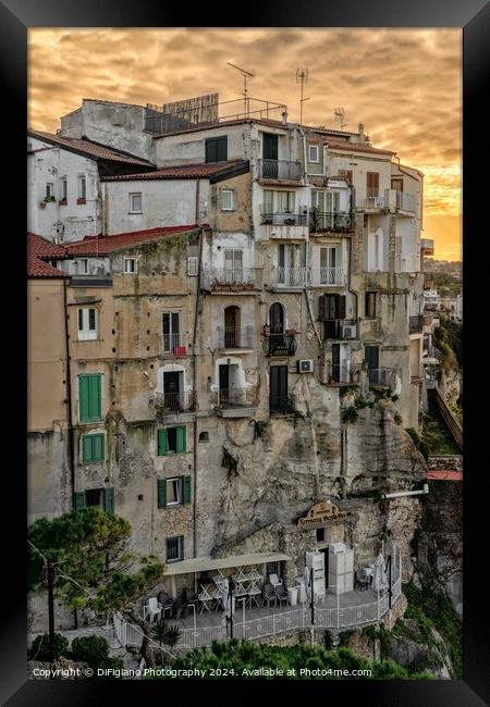 Tropea Old Town Framed Print by DiFigiano Photography