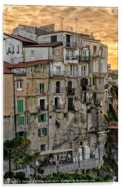 Tropea Old Town Acrylic by DiFigiano Photography