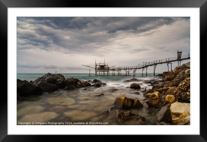 Trabocco Turchino Framed Mounted Print by DiFigiano Photography