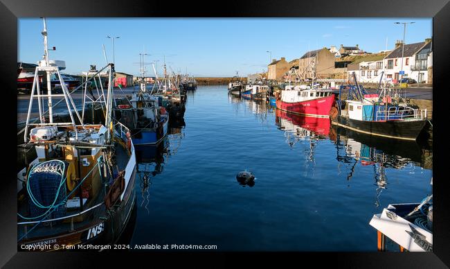 Burghead Harbour Framed Print by Tom McPherson