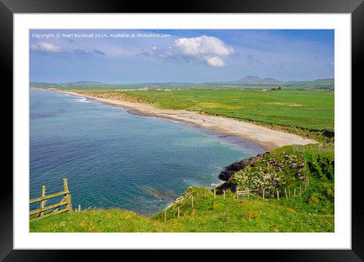 Porth Neigwl Beach Llyn Peninsula Coast Framed Mounted Print by Pearl Bucknall