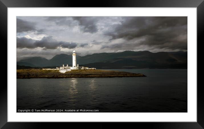 Eilean Musdile Lighthouse Framed Mounted Print by Tom McPherson