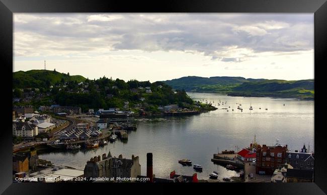 Oban from McCaig's Tower Framed Print by Lee Osborne