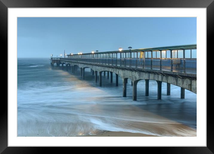 Boscombe pier winters morning  Framed Mounted Print by Shaun Jacobs