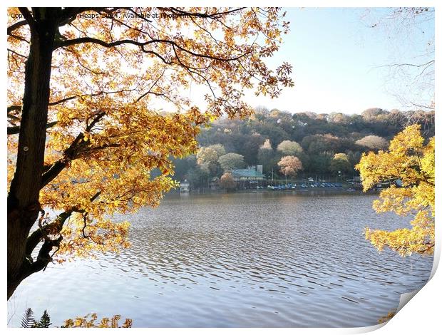 Autumnal day by Rudyard Lake Print by Andrew Heaps