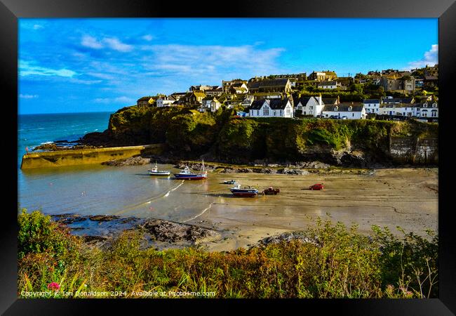 Tide’s Out at Port Isaac Framed Print by Ian Donaldson