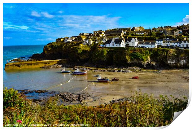 Tide’s Out at Port Isaac Print by Ian Donaldson