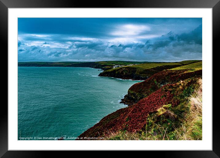 Cornish View Framed Mounted Print by Ian Donaldson