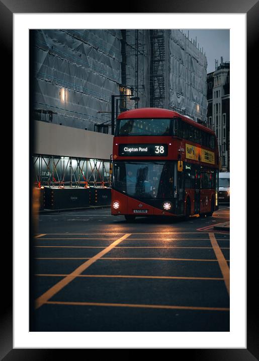 Bus route Framed Mounted Print by Charlotte Moon