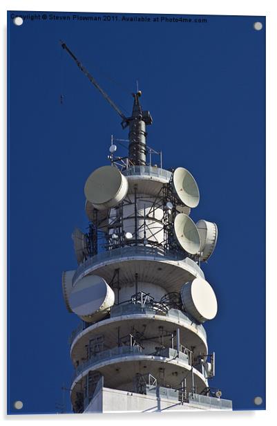 Telecom tower Acrylic by Steven Plowman