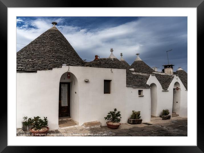 Alberobello Trulli 2 Framed Mounted Print by DiFigiano Photography