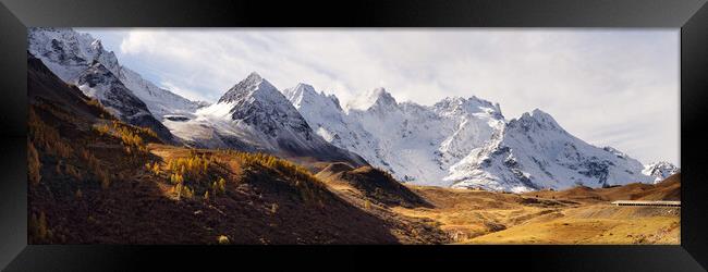 Col du Lautaret La Meije Mountain Ecrins Alps France Framed Print by Sonny Ryse