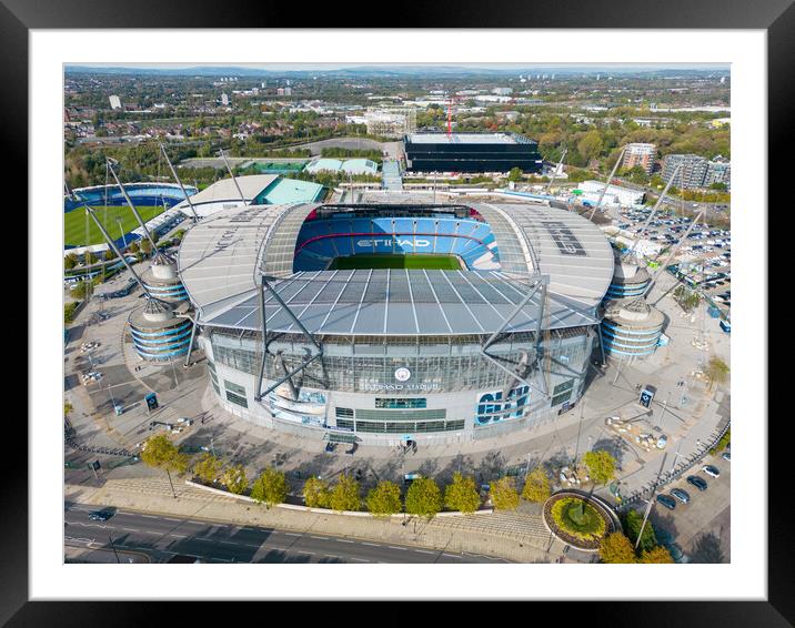The Etihad Framed Mounted Print by Apollo Aerial Photography