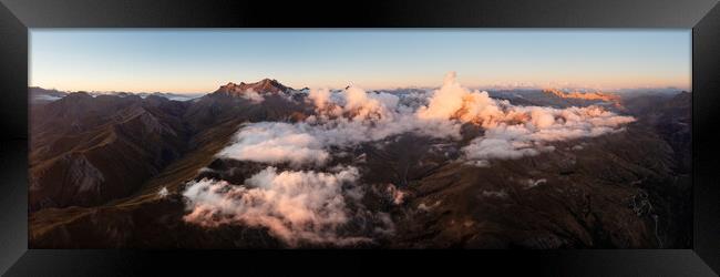 Ecrins National Park Cloud inversion Framed Print by Sonny Ryse