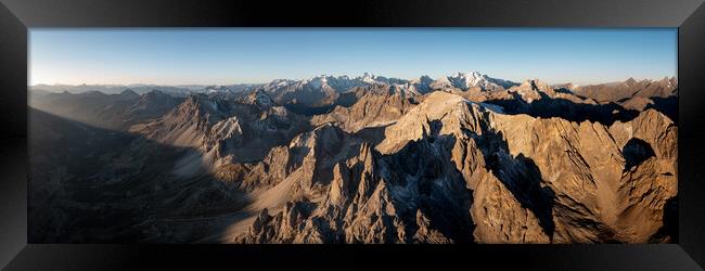Massif des Cerces aerial French Alps Framed Print by Sonny Ryse