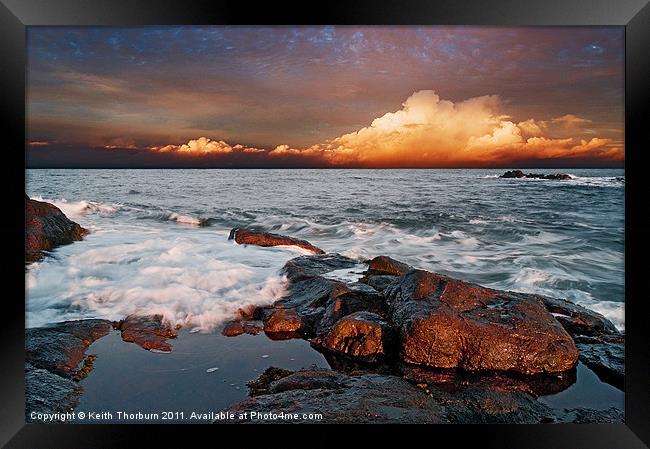 Dunbar Evening Sea Waves Framed Print by Keith Thorburn EFIAP/b