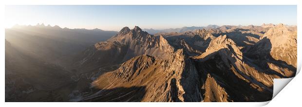 Massif des Cerces Col Du Galibier French Alps Print by Sonny Ryse