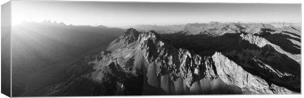 Massif des Cerces Col Du Galibier French Alps Canvas Print by Sonny Ryse