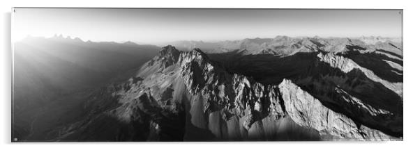 Massif des Cerces Col Du Galibier French Alps Acrylic by Sonny Ryse