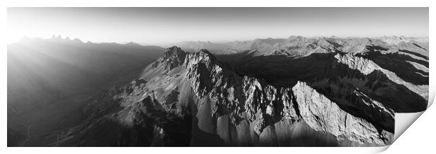 Massif des Cerces Col Du Galibier French Alps Print by Sonny Ryse
