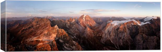 Parc national de la Vanoise Sunset French Alps Canvas Print by Sonny Ryse
