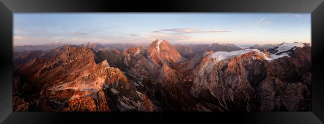 Parc national de la Vanoise Sunset French Alps Framed Print by Sonny Ryse