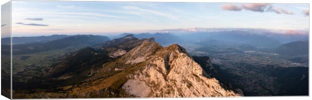 Vercors Massif mountain range French Prealps Grenoble Canvas Print by Sonny Ryse