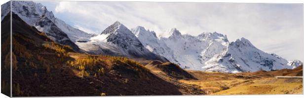 Col du Lautaret La Meije Mountain Ecrins Alps France Canvas Print by Sonny Ryse