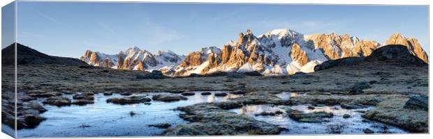Massif des Cerces Frozen Ponds Vallée de la Clarée Alps Fran Canvas Print by Sonny Ryse