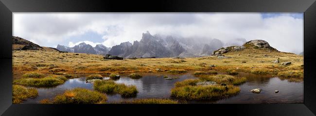 Massif des Cerces Highlands Ponds French Alps Framed Print by Sonny Ryse
