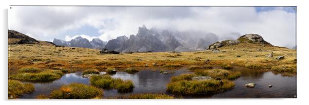 Massif des Cerces Highlands Ponds French Alps Acrylic by Sonny Ryse