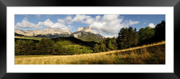 Mont Aiguille Vercors Massif Alps France Framed Mounted Print by Sonny Ryse