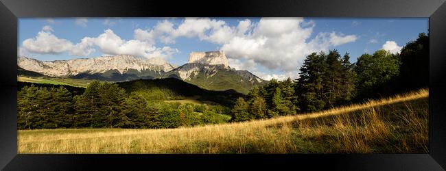 Mont Aiguille Vercors Massif Alps France Framed Print by Sonny Ryse