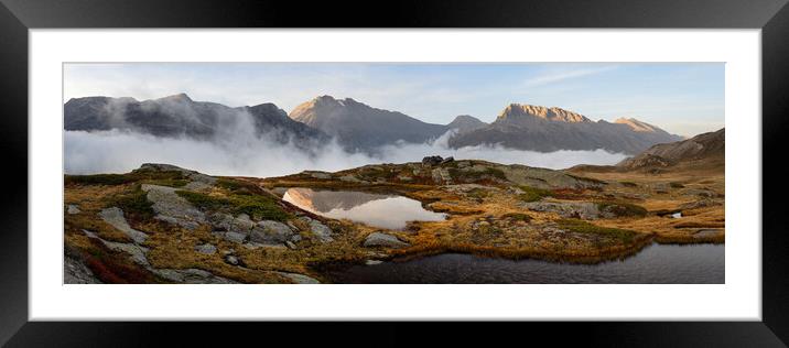 Parc national de la Vanoise French Alps Auvergne Rhône Alpes Framed Mounted Print by Sonny Ryse