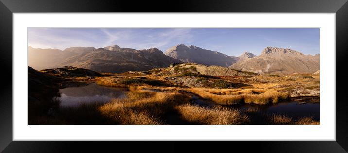 Parc national de la Vanoise French Alps Auvergne Rhône Alpes Framed Mounted Print by Sonny Ryse