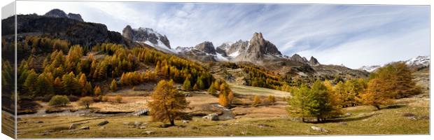 Vallée de la Clarée in Autumn France Alps Canvas Print by Sonny Ryse