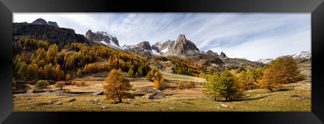 Vallée de la Clarée in Autumn France Alps Framed Print by Sonny Ryse