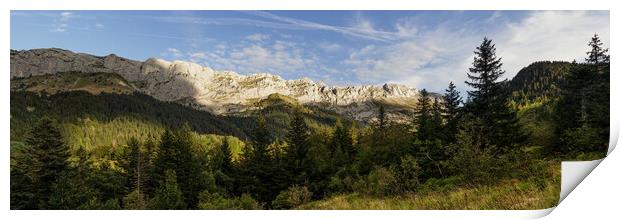 Vercors mountain valley France Alps Print by Sonny Ryse
