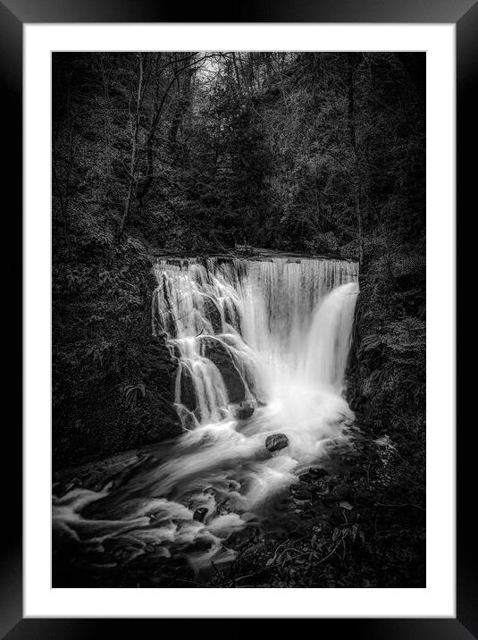 Outdoor waterfall Alva glen innclackmannanshire Framed Mounted Print by Jade Scott