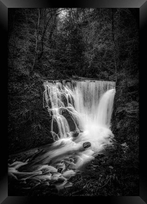 Outdoor waterfall Alva glen innclackmannanshire Framed Print by Jade Scott