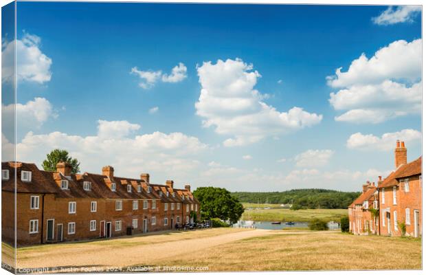 Buckler's Hard, New Forest National Park, Hampshire Canvas Print by Justin Foulkes