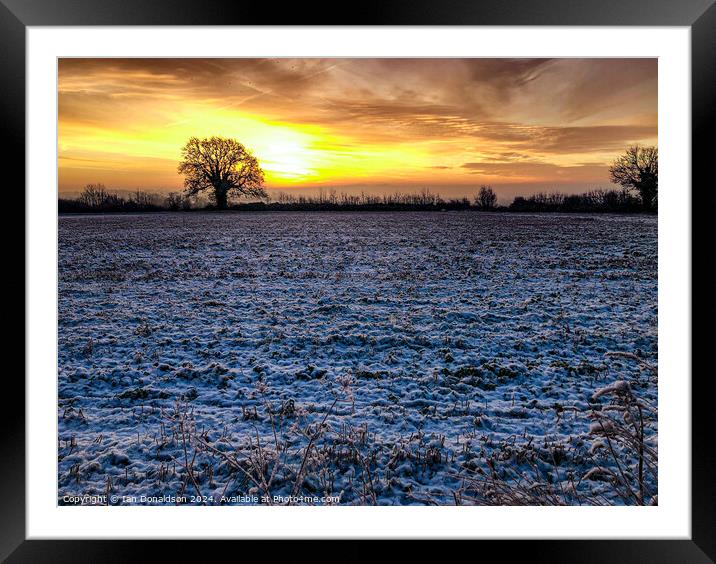 Winter Sunrise Framed Mounted Print by Ian Donaldson