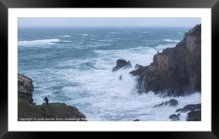 Capturing Fury: Photographers at the Crowns in the Storm Framed Mounted Print by Andy Durnin